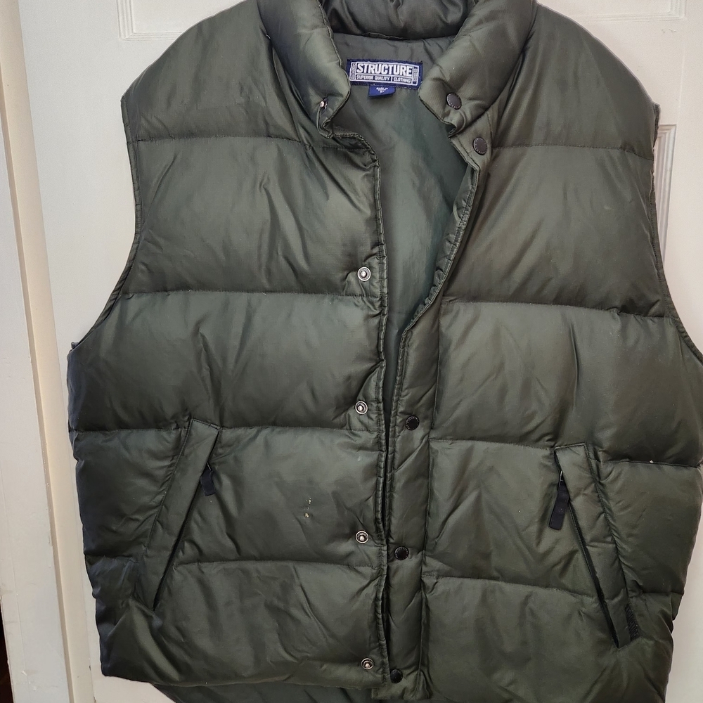 Structure Men's Olive Puffer Vest